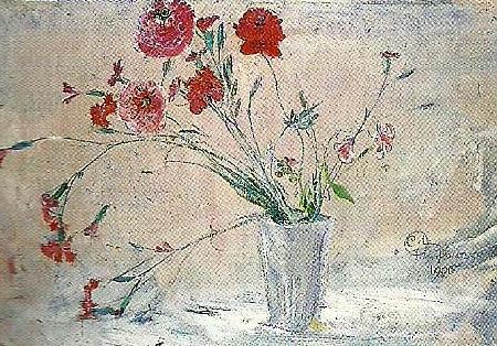 Carl Larsson nejlikor och vallmo china oil painting image